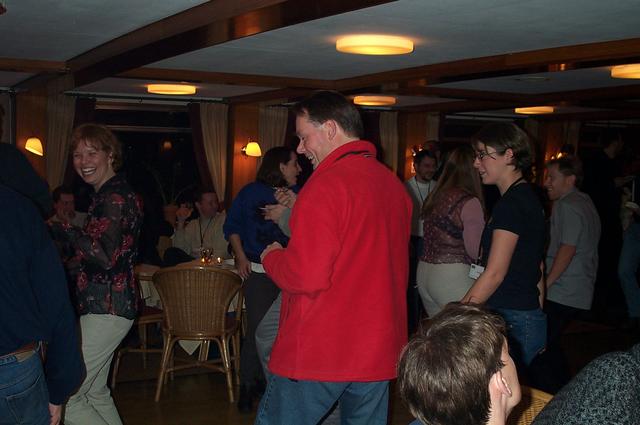 Edwin entering the dance floor