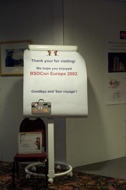 Bon voyage.. telltale sign where the next Con will be