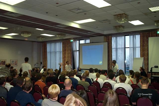 Guido talking about the organisation